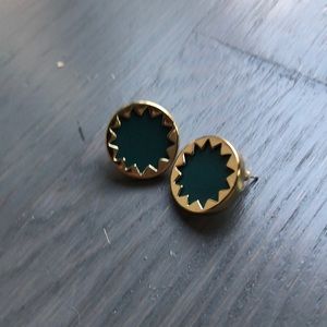 House of Harlow 1960 burst Green Stud earring